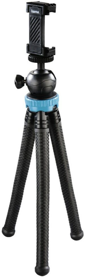 Hama FlexPro (27cm) Stativ für Smartphone/GoPro/Fotokamera blau